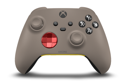 Xbox Wireless Controller - Body: Desert Tan, D-Pads: Oxide Red (Metallic), Thumbsticks: Desert Tan