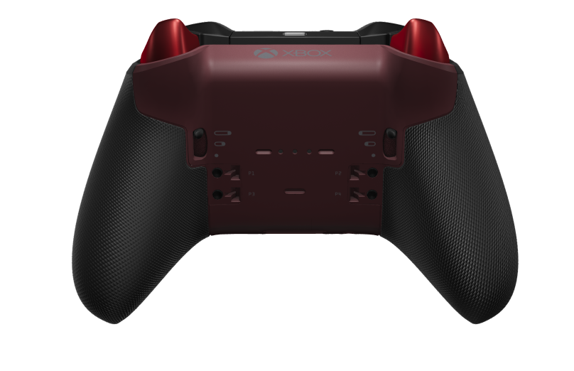 Xbox Elite Wireless Controller Series 2 - Core - 本體: 深紅色 + 橡膠握把, 方向鍵: 多面向，脈衝紅 (金屬), 背面: 深紅色 + 橡膠握把