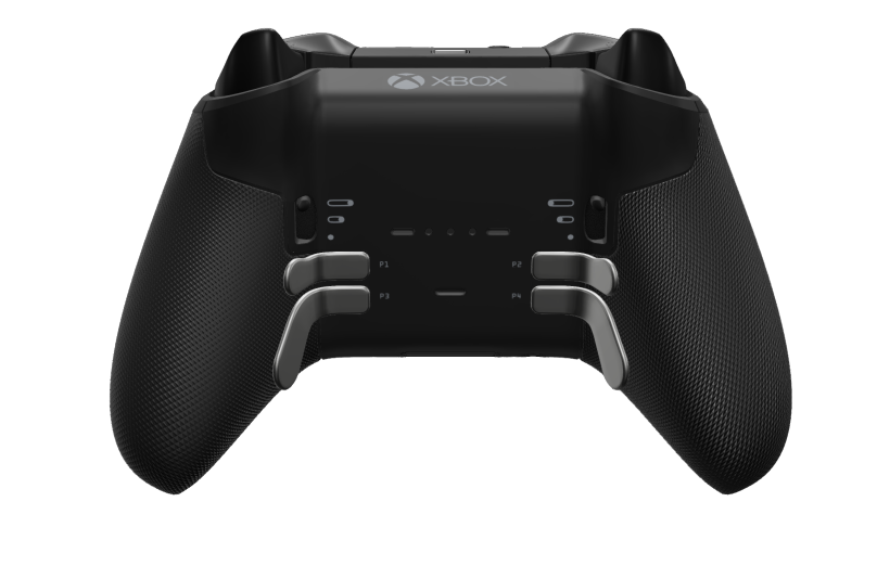 Xbox Elite Wireless Controller Series 2 - Core - Body: Carbon Black + Rubberized Grips, D-pad: Cross, Carbon Black (Metal), Back: Carbon Black + Rubberized Grips