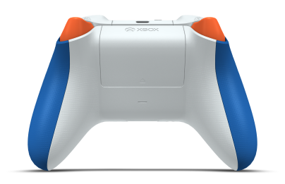 Xbox Wireless Controller - Hoofdtekst: Shock Blue, D-Pads: Zest-oranje, Duimsticks: Zest-oranje