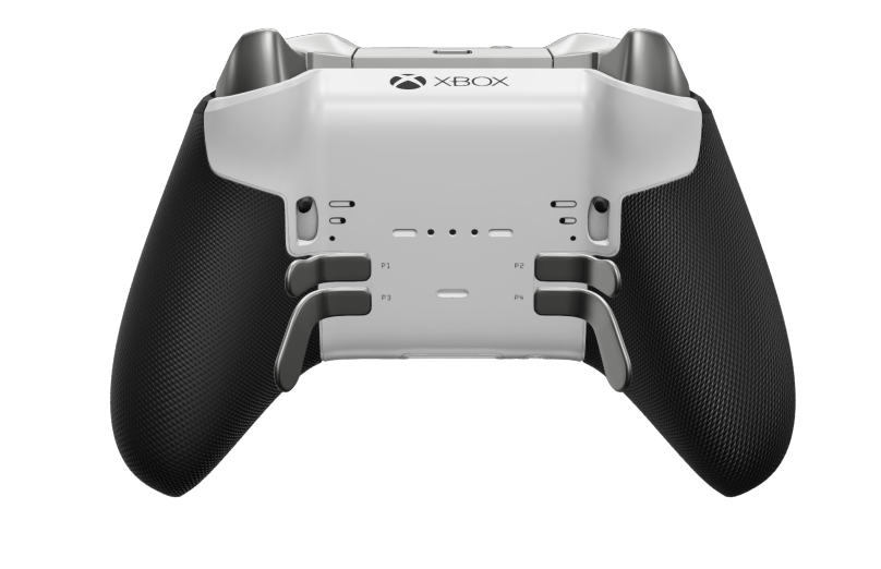 Xbox Elite Wireless Controller Series 2 - Core - Body: Robot White + Rubberised Grips, D-pad: Cross, Carbon Black (Metal), Back: Robot White + Rubberised Grips