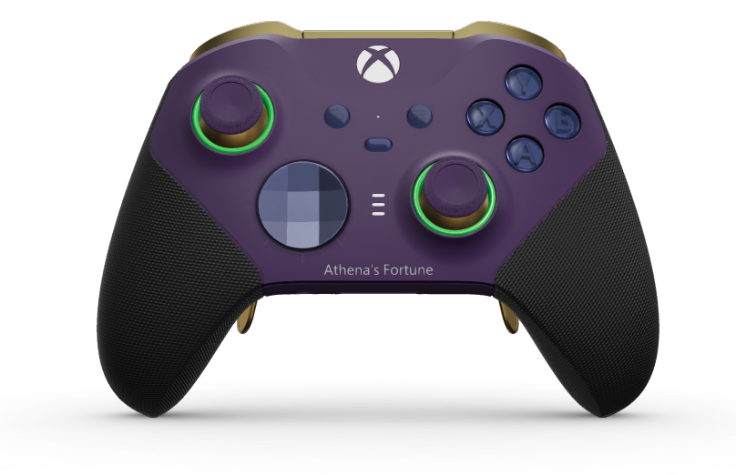 Xbox Elite Wireless Controller Series 2 - Core - Body: Astral Purple + Rubberized Grips, D-pad: Facet, Midnight Blue (Metal), Back: Astral Purple + Rubberized Grips