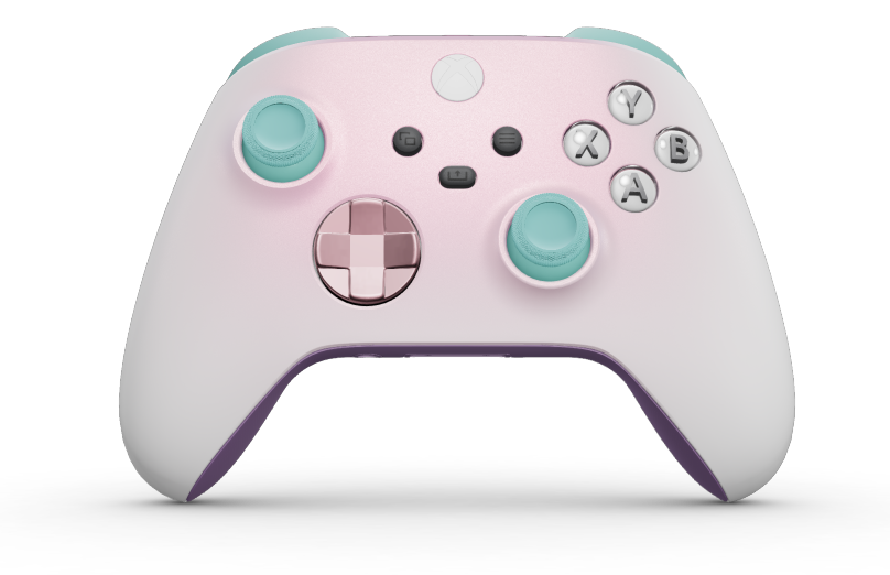 Xbox ワイヤレス コントローラー - Corps: Cosmic Shift, BMD: Soft Pink (métallique), Joysticks: Glacier Blue