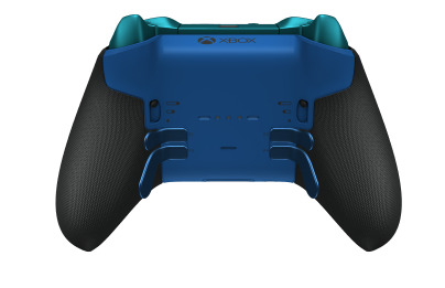 Xbox Elite Wireless Controller Series 2 - Core - Corpo: Azul Choque + Pegas em Borracha, Botão Direcional: Cruz, Azul Elétrico (Metal), Traseira: Azul Choque + Pegas em Borracha