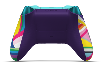 Xbox Wireless Controller - Corpo: Pride, Botões Direcionais: Azul Libélula (Metálico), Manípulos Analógicos: Roxo Astral