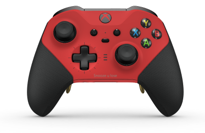 Xbox Elite Wireless Controller Series 2 - Core - Body: Pulse Red + Rubberized Grips, D-pad: Cross, Carbon Black (Metal), Back: Pulse Red + Rubberized Grips