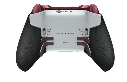 Xbox Elite Wireless Controller Series 2 - Core - Body: Robot White + Rubberized Grips, D-pad: Facet, Soft Pink (Metal), Back: Robot White + Rubberized Grips