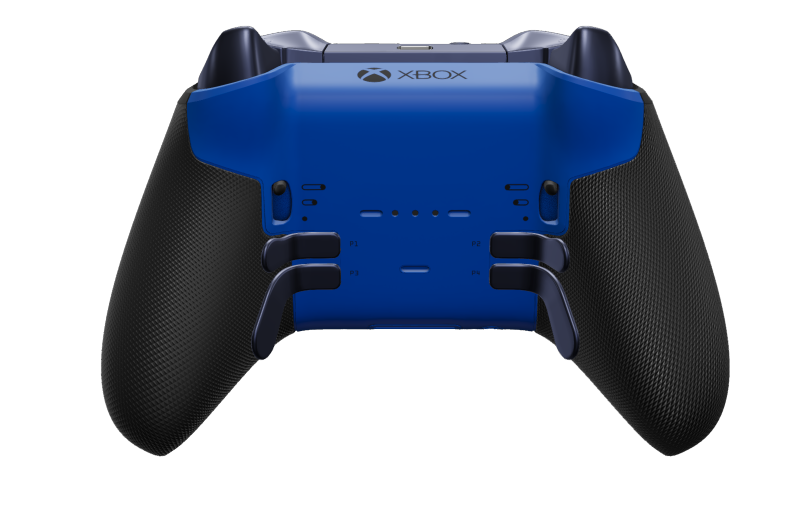 Xbox Elite Wireless Controller Series 2 - Core - Body: Shock Blue + Rubberised Grips, D-pad: Faceted, Carbon Black (Metal), Back: Shock Blue + Rubberised Grips