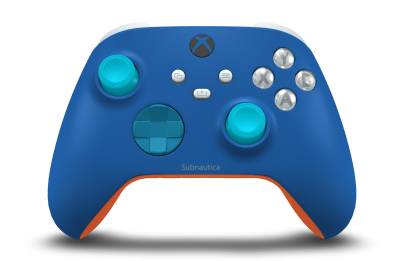 Xbox Wireless Controller - Framsida: Chockblå, Styrknappar: Mineralblå, Styrspakar: Dragonfly Blue