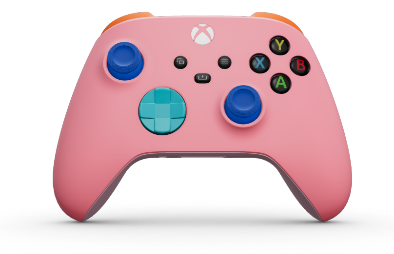 Xbox 無線控制器 - Body: Retro Pink, D-Pads: Dragonfly Blue, Thumbsticks: Shock Blue