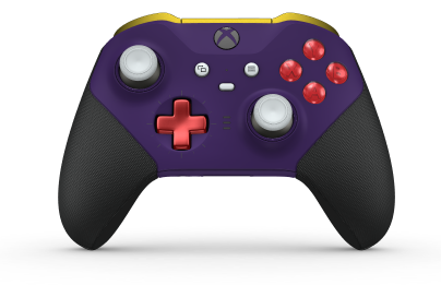 Xbox Elite ワイヤレスコントローラー シリーズ 2 - Core - Body: Astral Purple + Rubberized Grips, D-pad: Cross, Pulse Red (Metal), Back: Astral Purple + Rubberized Grips
