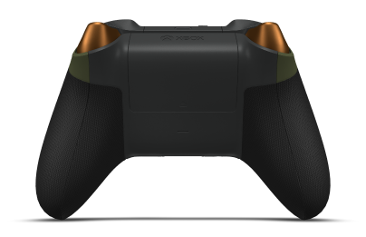 Xbox Wireless Controller - Corps: Nocturnal Green, BMD: Soft Orange (métallique), Joysticks: Nocturnal Green