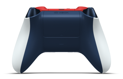 Xbox Wireless Controller - Hoofdtekst: Robotwit, D-Pads: Gletsjerblauw (metallic), Duimsticks: Libelleblauw