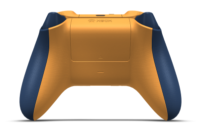 Xbox Wireless Controller - Corpo: Azul Noturno, Botões Direcionais: Laranja suave (Metalizado), Manípulos Analógicos: Preto Carbono