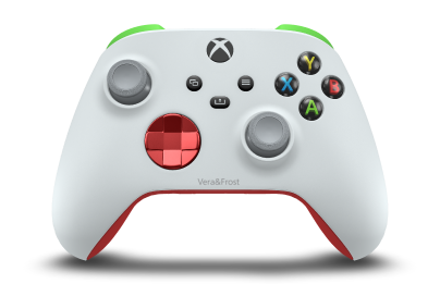 Controller Wireless per Xbox - Body: Robot White, D-Pads: Oxide Red (Metallic), Thumbsticks: Ash Grey