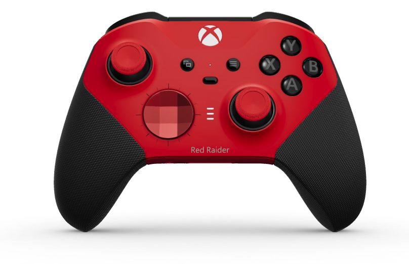 Xbox Elite Wireless Controller Series 2 - Core - Body: Pulse Red + Rubberized Grips, D-pad: Faceted, Pulse Red (Metal), Back: Pulse Red + Rubberized Grips