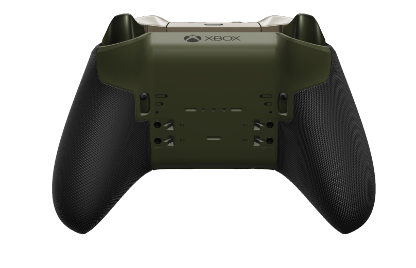 Xbox Elite Wireless Controller Series 2 - Core - 몸체: 녹터널 그린 + 고무 코팅 그립, 방향 패드: 패싯, 녹터널 그린(메탈), 뒤로: 녹터널 그린 + 고무 코팅 그립