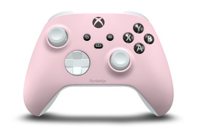 Xbox Wireless Controller - Hoveddel: Blød pink, D-blokke: Robothvid, Thumbsticks: Robothvid