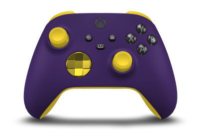 Xbox Wireless Controller - Body: Astral Purple, D-Pads: Lightning Yellow (Metallic), Thumbsticks: Lighting Yellow