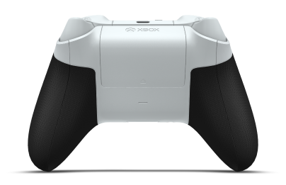 Controller with Arctic Camo body, Robot White D-pad, and Robot White thumbsticks - back view