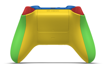 Xbox Wireless Controller - Hoofdtekst: Velocity-groen, D-Pads: Bliksemgeel, Duimsticks: Shockblauw