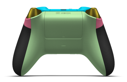 Xbox Wireless Controller - Framsida: Mörkrosa, Styrknappar: Blixtgul (metallic), Styrspakar: Lighting Yellow