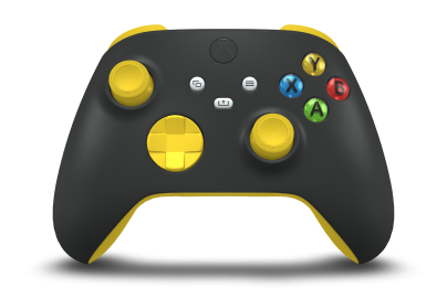 Xbox Wireless Controller - Hoveddel: Kulsort, D-blokke: Lighting Yellow, Thumbsticks: Lighting Yellow