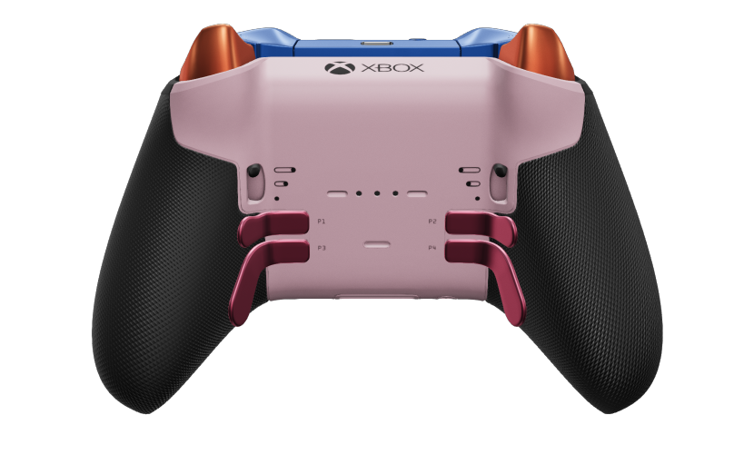 Xbox Elite Wireless Controller Series 2 - Core - Body: Deep Pink + Rubberised Grips, D-pad: Facet, Velocity Green (Metal), Back: Soft Pink + Rubberised Grips