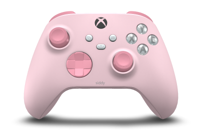 Xbox Wireless Controller - Corpo: Rosa suave, Botões Direcionais: Rosa Retro, Manípulos Analógicos: Rosa Retro