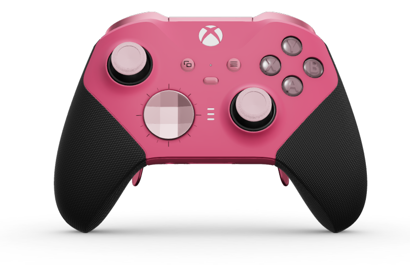 Xbox Elite Wireless Controller Series 2 - Core - Corps: Rose profond + prises caoutchoutées, Croix directionnelle: Soft Pink avec des facettes (métal), Retour: Rose profond + prises caoutchoutées