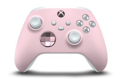 Xbox 無線控制器 - Body: Soft Pink, D-Pads: Soft Pink (Metallic), Thumbsticks: Robot White