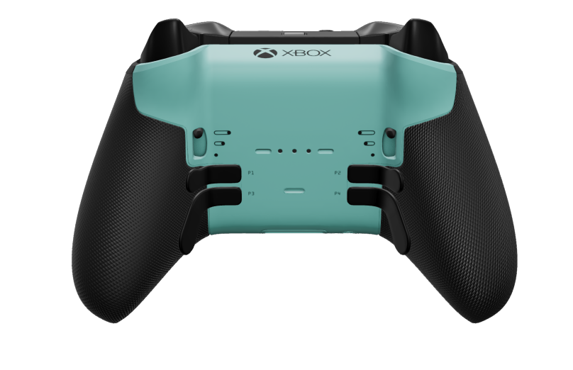 Xbox Elite Wireless Controller Series 2 - Core - Body: Glacier Blue + Rubberised Grips, D-pad: Faceted, Carbon Black (Metal), Back: Glacier Blue + Rubberised Grips