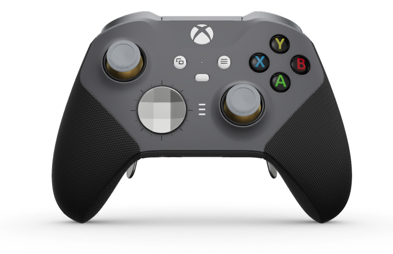 Xbox Elite Wireless Controller Series 2 - Core - Cuerpo: Gris tormenta + Agarres texturizados, Cruceta: Facetado, plata brillante (metal), Atrás: Gris tormenta + Agarres texturizados