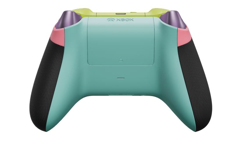 Xbox Wireless Controller - Text: Retro-Pink, Steuerkreuze: Electric Volt (Metallic), Analogsticks: Gletscherblau