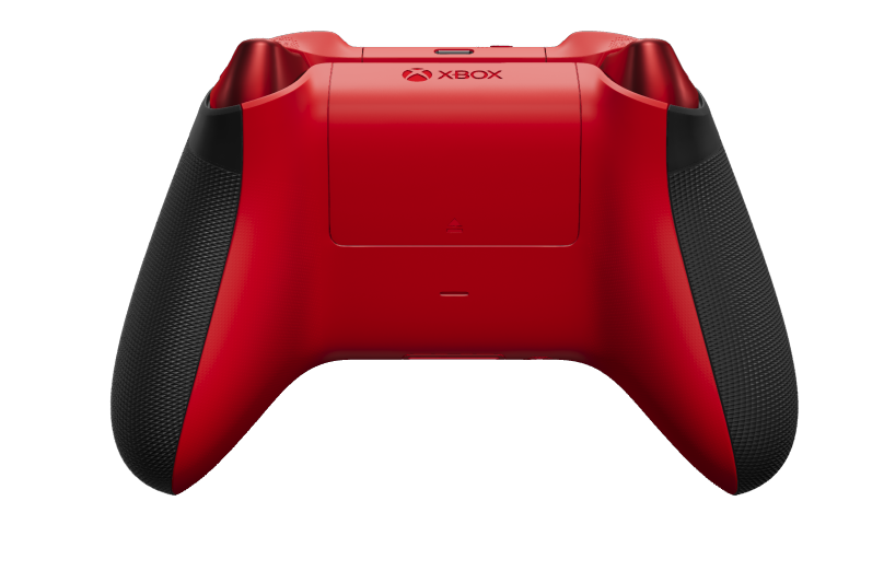 Xbox Wireless Controller - Hoofdtekst: Carbon Black, D-Pads: Pulsrood (metallic), Duimsticks: Pulse Red