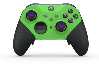 Xbox Elite Wireless Controller Series 2 - Core - Corpo: Verde Veloz + Pegas em Borracha, Botão Direcional: Faceta, Preto Carbono (Metal), Traseira: Verde Veloz + Pegas em Borracha