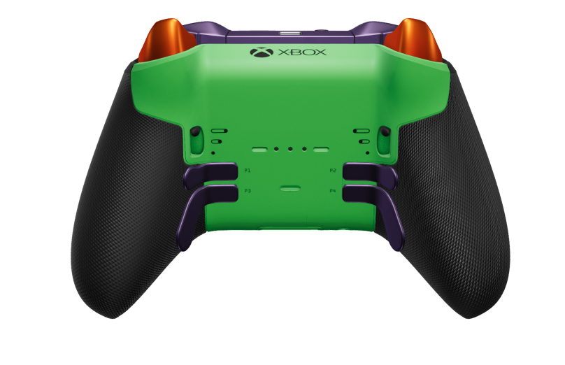 Xbox Elite Wireless Controller Series 2 - Core - Hoveddel: Fartgrøn + gummigreb, D-blok: Facetteret, fotonblå (metal), Bagside: Fartgrøn + gummigreb