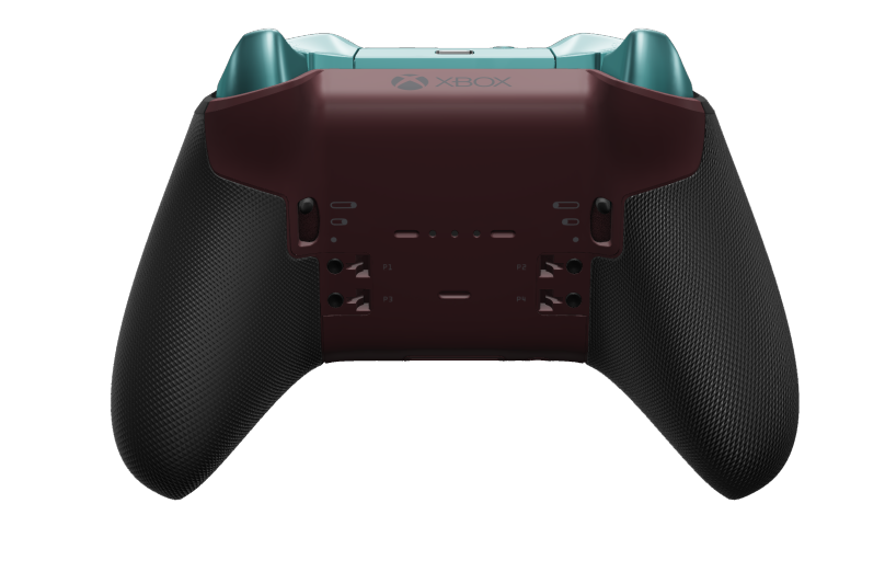 Xbox Elite Wireless Controller Series 2 - Core - Body: Soft Purple + Rubberised Grips, D-pad: Cross, Glacier Blue (Metal), Back: Garnet Red + Rubberised Grips