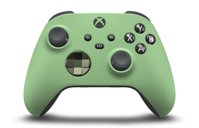 Xbox Wireless Controller - Body: Soft Green, D-Pads: Nocturnal Green (Metallic), Thumbsticks: Storm Grey