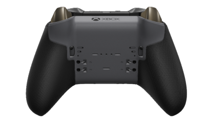 Xbox Elite Wireless Controller Series 2 - Core - 몸체: 녹터널 그린 + 고무 코팅 그립, 방향 패드: 패싯, 카본 블랙(금속), 뒤로: 스톰 그레이 + 고무 코팅 그립