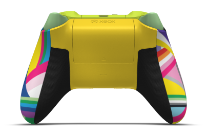 Xbox 無線控制器 - Body: Pride, D-Pads: Lightning Yellow (Metallic), Thumbsticks: Soft Orange