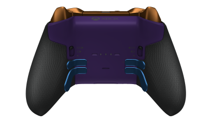 Xbox Elite draadloze controller Series 2 - Core - Behuizing voorzijde: Astral Purple + Rubberized Grips, D-pad: Facet, Soft Orange (Metal), Behuizing achterzijde: Astral Purple + Rubberized Grips