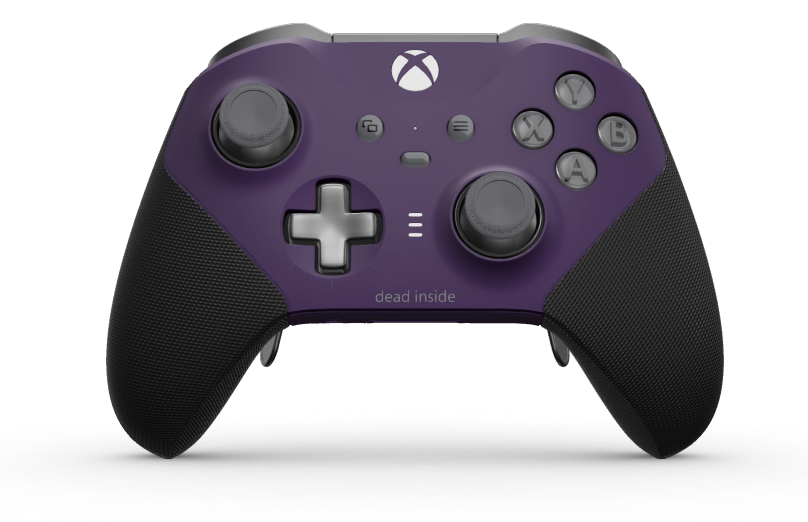 Xbox Elite Wireless Controller Series 2 - Core - Body: Astral Purple + Rubberized Grips, D-pad: Cross, Storm Gray (Metal), Back: Astral Purple + Rubberized Grips