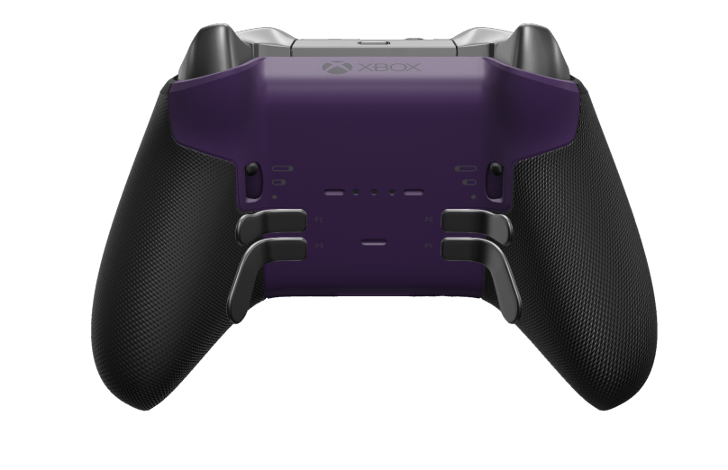 Xbox Elite Wireless Controller Series 2 - Core - Body: Astral Purple + Rubberized Grips, D-pad: Cross, Storm Gray (Metal), Back: Astral Purple + Rubberized Grips