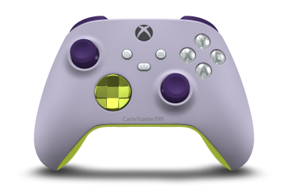 Xbox Wireless Controller - Body: Soft Purple, D-Pads: Electric Volt (Metallic), Thumbsticks: Astral Purple
