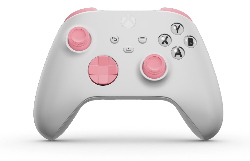 Xbox Wireless Controller - Hoofdtekst: Robotwit, D-Pads: Retro-roze, Duimsticks: Retro-roze