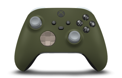 Xbox Wireless Controller - Body: Nocturnal Green, D-Pads: Desert Tan, Thumbsticks: Ash Grey