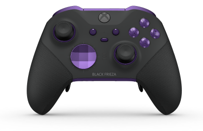 Xbox Elite Wireless Controller Series 2 - Core - Body: Carbon Black + Rubberized Grips, D-pad: Facet, Astral Purple (Metal), Back: Astral Purple + Rubberized Grips