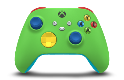 Xbox Wireless Controller - Body: Velocity Green, D-Pads: Lighting Yellow, Thumbsticks: Shock Blue