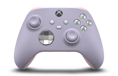 Xbox Wireless Controller - Framsida: Ljuslila, Styrknappar: Bright Silver (metallic), Styrspakar: Ljuslila